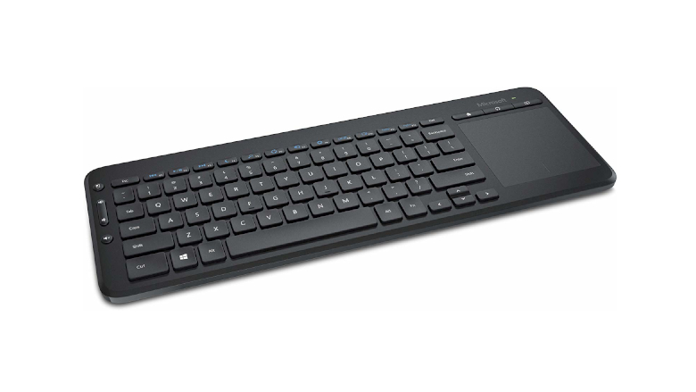 for Business Office Ultra-Thin Energy-Saving Design Wireless Keyboard All-in-One Keyboard Plyisty Touchpad Keyboard Black 